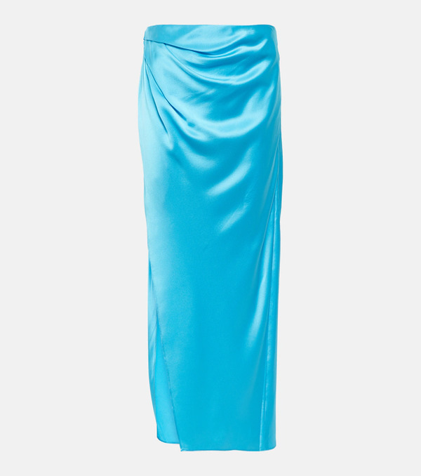  The Sei The Sei Silk Midi Skirt 