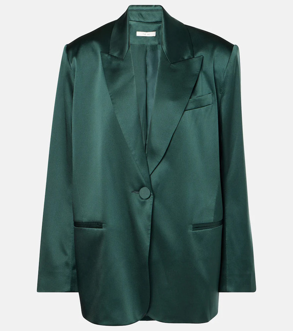  The Sei The Sei Silk Satin Blazer 