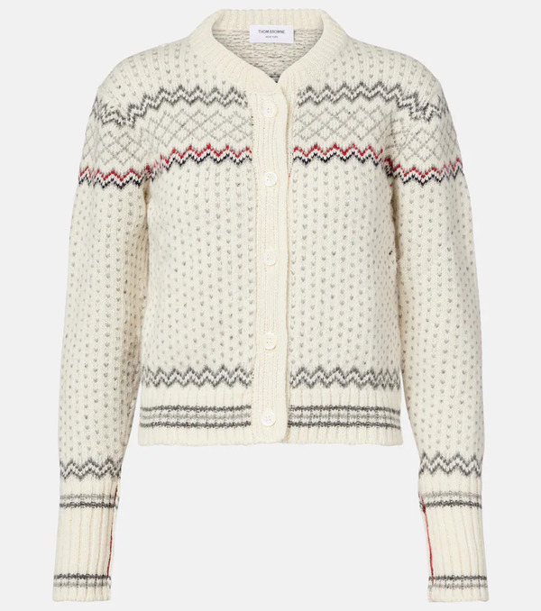  Thom Browne Thom Browne Fair Isle Wool And Mohair Cardigan 