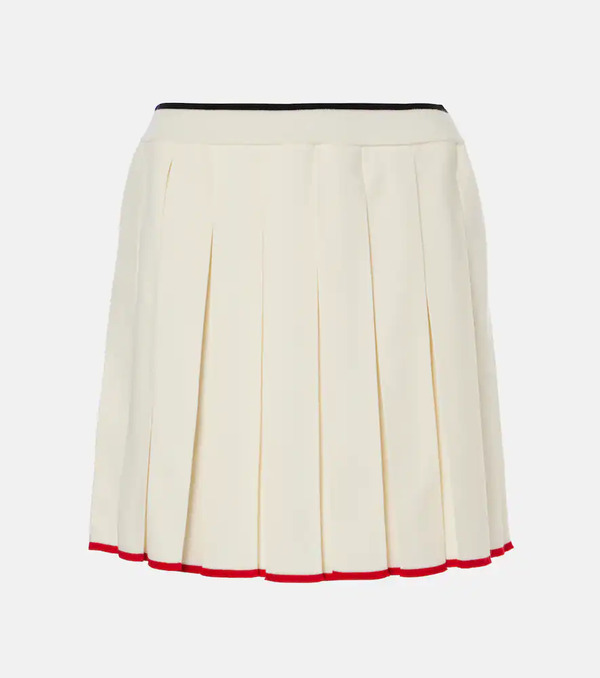  Thom Browne Thom Browne Pleated Wool-blend Miniskirt 