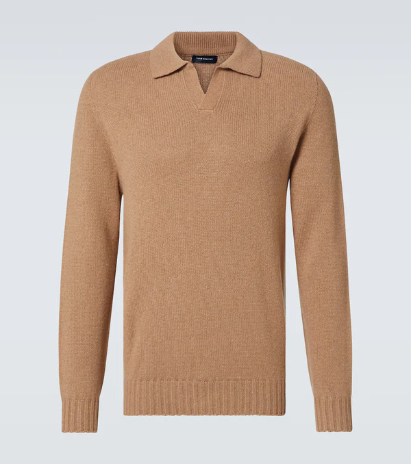  Thom Sweeney Thom Sweeney Cashmere Polo Sweater 
