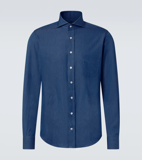  Thom Sweeney Thom Sweeney Cotton Chambray Shirt 