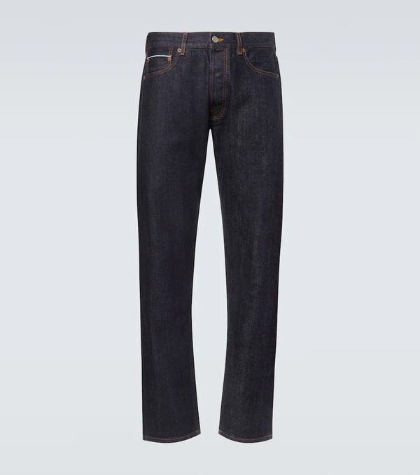  Thom Sweeney Thom Sweeney Mid-rise Straight Jeans 