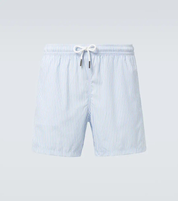  Thom Sweeney Thom Sweeney Striped Swim Trunks 