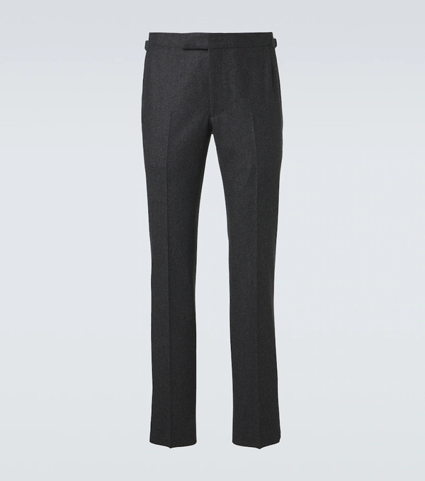  Thom Sweeney Thom Sweeney Wool Flannel Slim Pants 