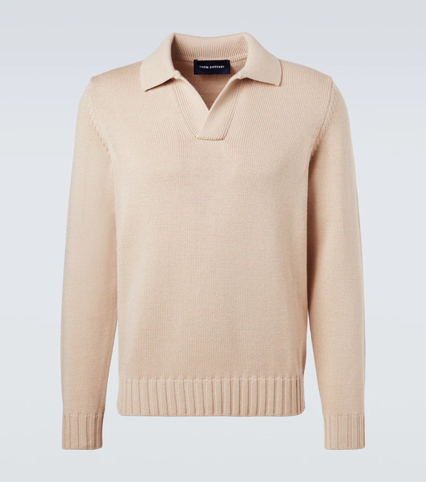  Thom Sweeney Thom Sweeney Wool Polo Sweater 