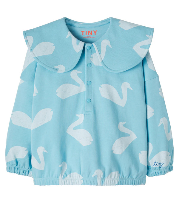  Tinycottons Tinycottons Big Swans Cotton Jersey Sweatshirt 