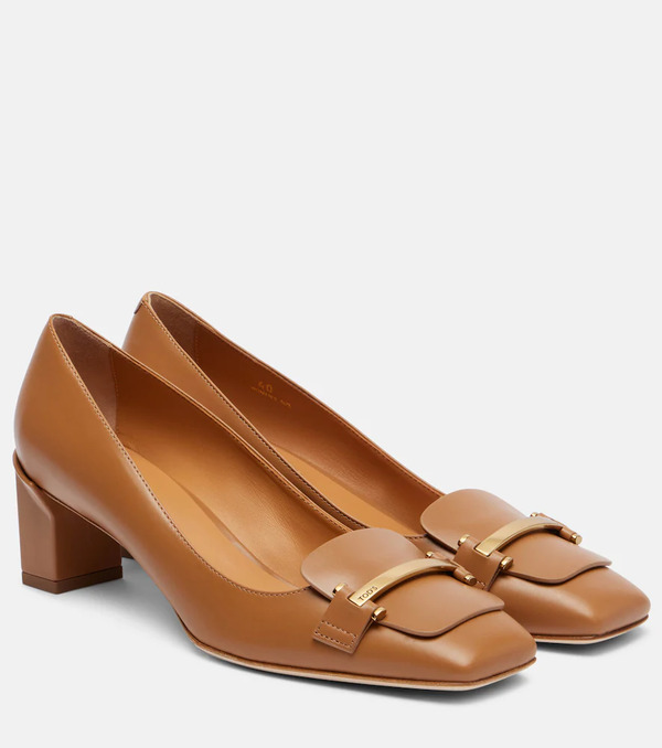  Tod's Tod's Barretta 50 Leather Pumps 