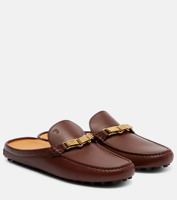  Tod's Tod's Chain-detail Leather Mules 