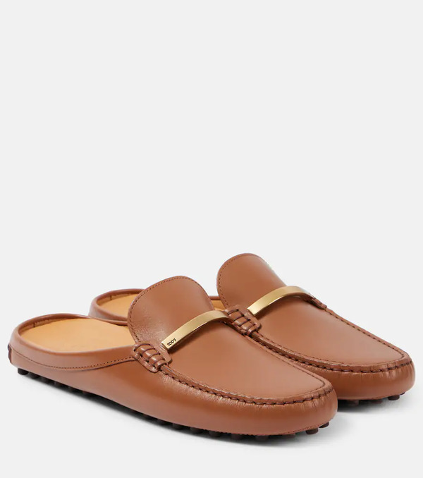  Tod's Tod's Gommino Leather Mules 
