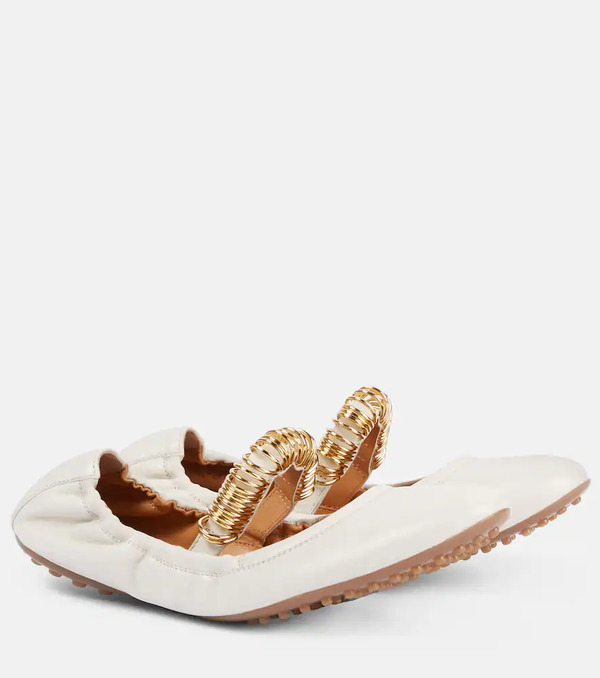  Tod's Tod's Leather Ballet Flats 