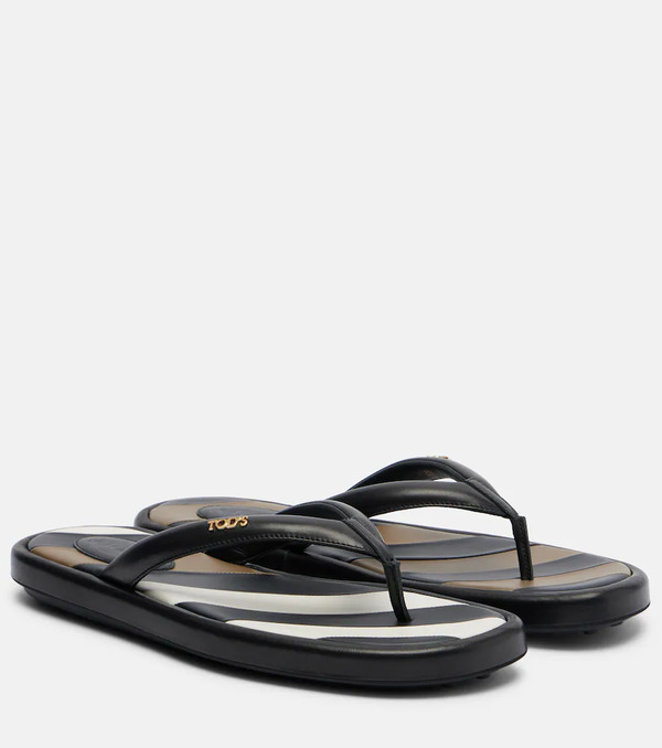  Tod's Tod's Leather Thong Sandals 