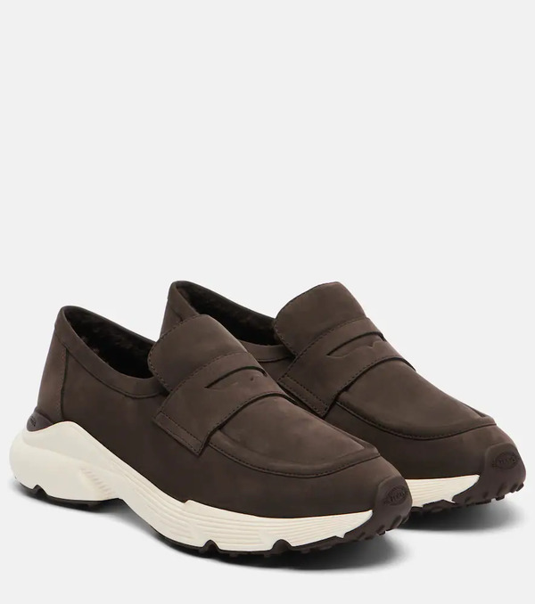  Tod's Tod's Shearling-lined Leather Slip-on Shoes 