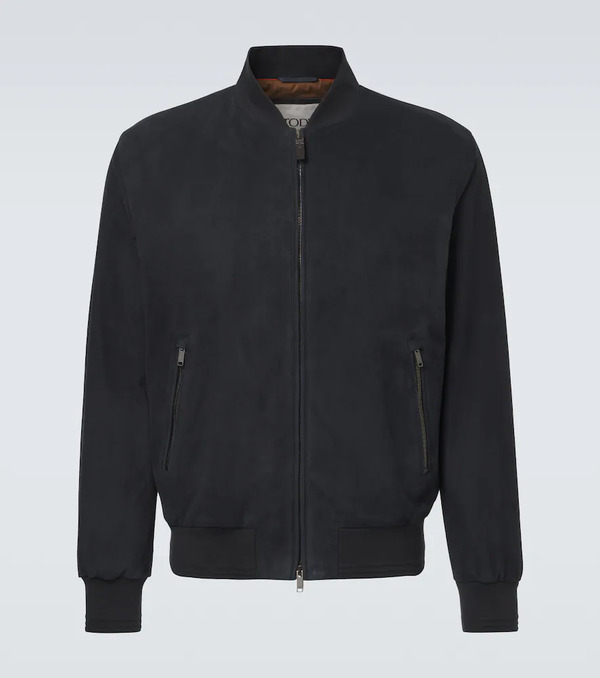  Tod's Tod's Suede Bomber Jacket 