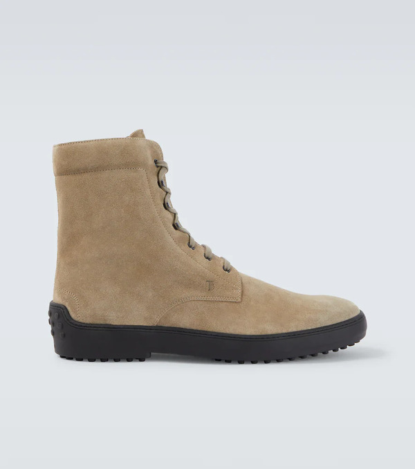  Tod's Tod's Suede Combat Boots 