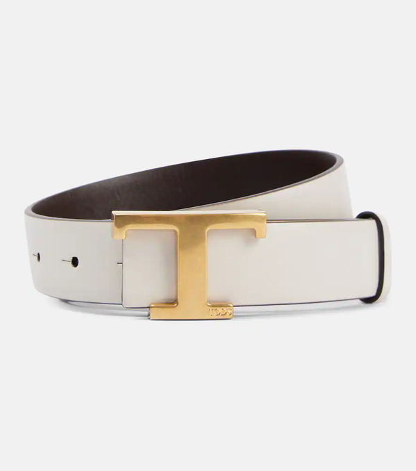  Tod's Tod's T Timeless Reversible Leather Belt 