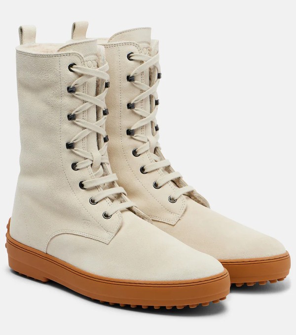  Tod's Tod's Winter Gommino Suede Lace-up Boots 