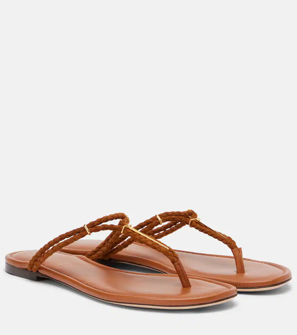  Tom Ford Tom Ford Braided Leather Thong Sandals 