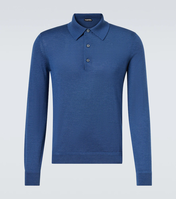  Tom Ford Tom Ford Cashmere And Silk Polo Sweater 