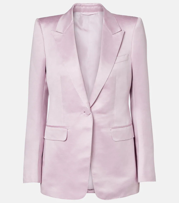  Tom Ford Tom Ford Cotton And Silk Satin Blazer 