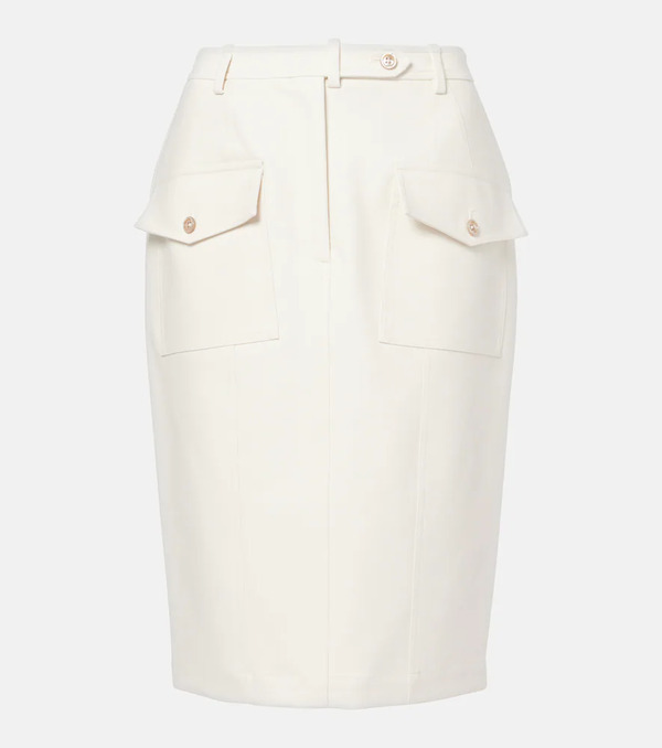  Tom Ford Tom Ford Cotton-blend Midi Skirt 
