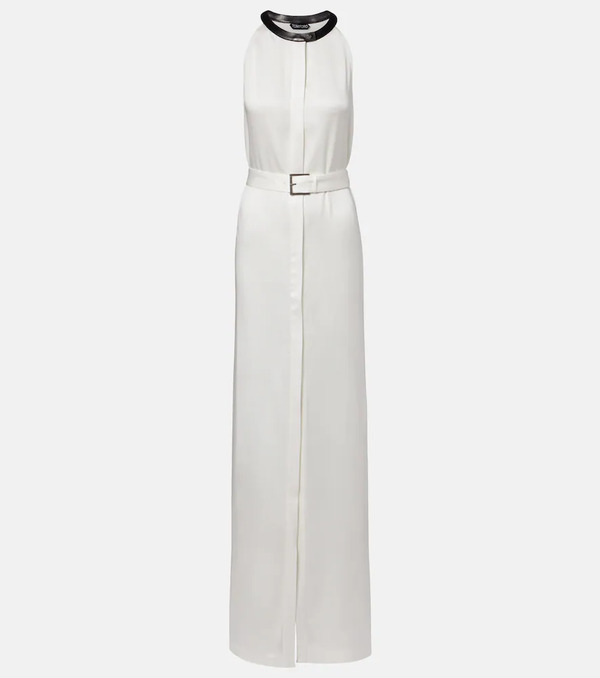  Tom Ford Tom Ford Crepe Satin Maxi Dress 