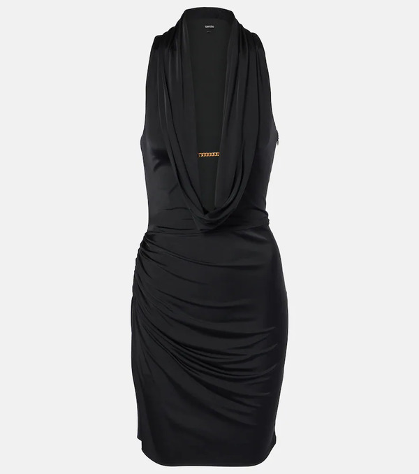  Tom Ford Tom Ford Draped Jersey Minidress 