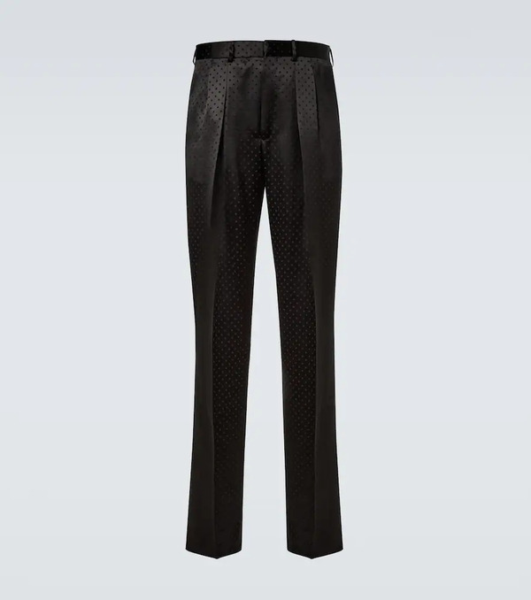  Tom Ford Tom Ford Jacquard Polka-dot Satin Suit Pants 