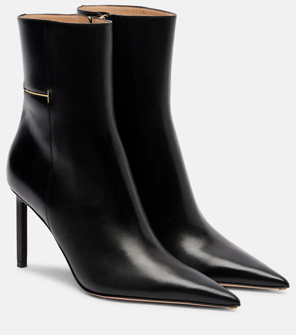  Tom Ford Tom Ford Julianne 85 Leather Ankle Boots 