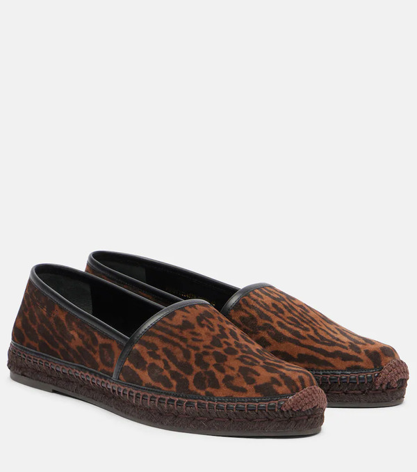  Tom Ford Tom Ford Leopard-print Suede Espadrilles 