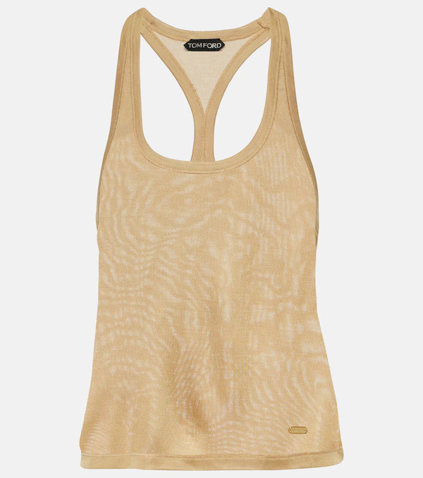  Tom Ford Tom Ford Micro-rib Silk Jersey Tank Top 