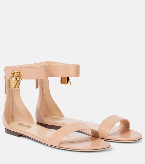  Tom Ford Tom Ford Padlock Leather Sandals 