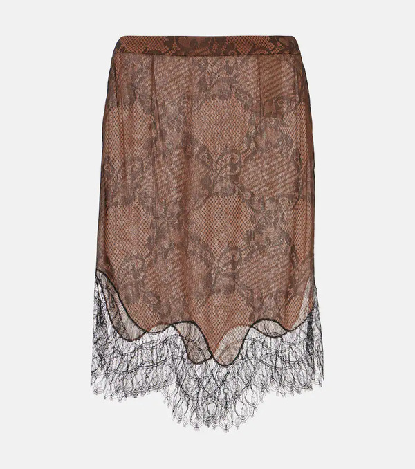  Tom Ford Tom Ford Ramage Tattoo Lace Miniskirt 