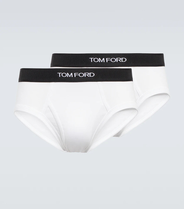  Tom Ford Tom Ford Set Of 2 Cotton-blend Briefs 