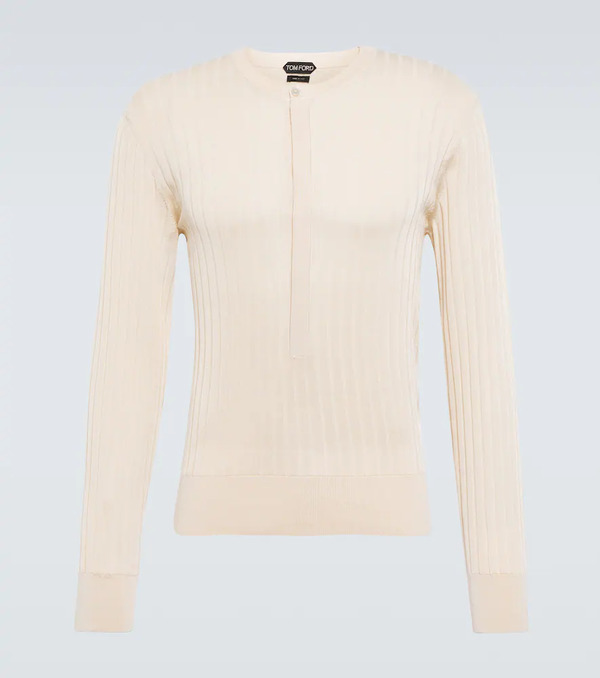  Tom Ford Tom Ford Silk-blend Henley Sweater 