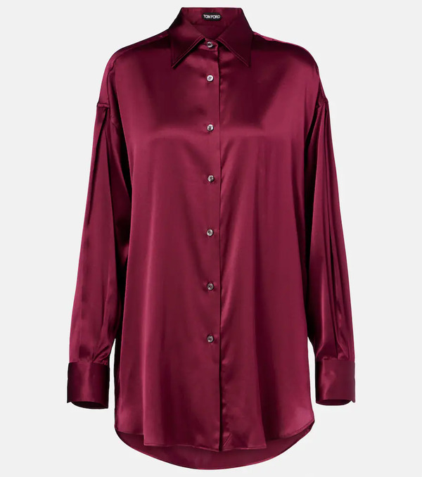  Tom Ford Tom Ford Silk-blend Satin Shirt 