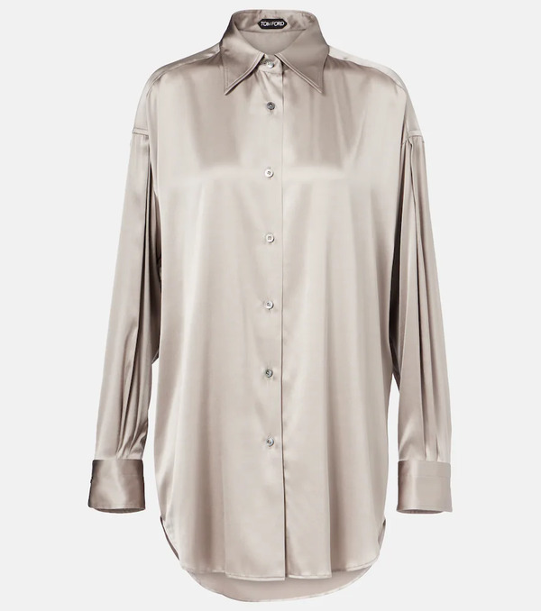  Tom Ford Tom Ford Silk-blend Satin Shirt 