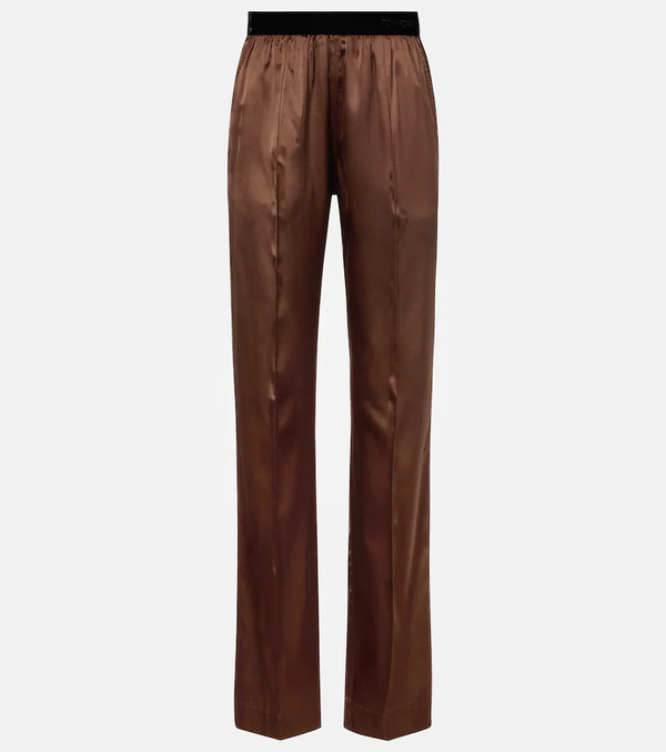  Tom Ford Tom Ford Silk-blend Straight Pants 