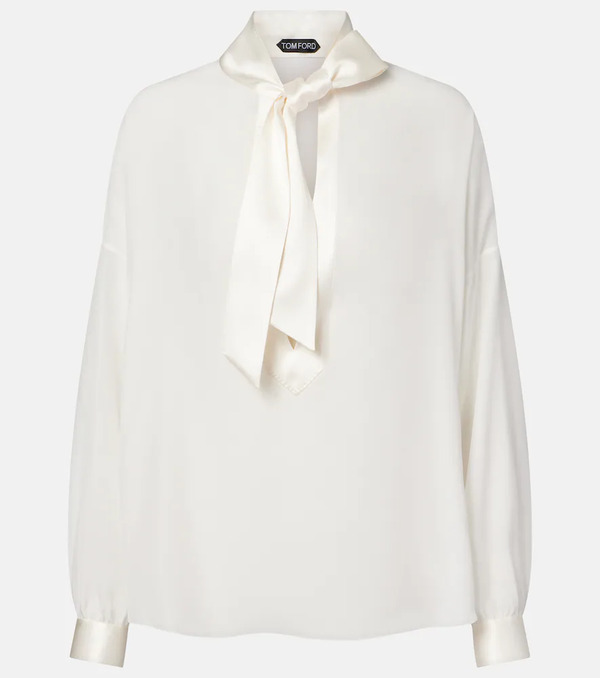  Tom Ford Tom Ford Silk Crepe De Chine Blouse 