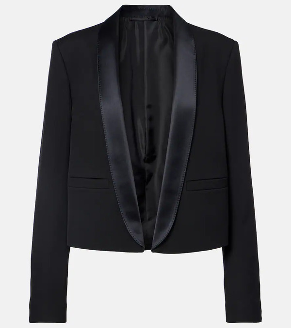 Tom Ford Tom Ford Silk-trimmed Wool Blazer 