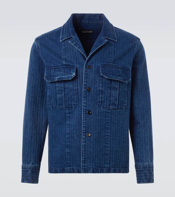  Tom Ford Tom Ford Striped Denim Overshirt 