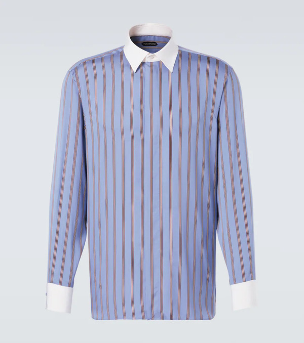  Tom Ford Tom Ford Striped Silk Shirt 