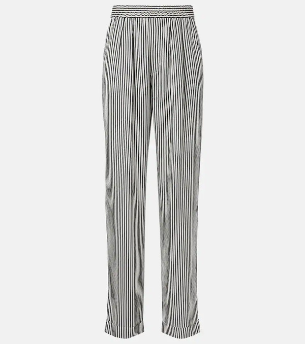  Tom Ford Tom Ford Striped Silk Straight Pants 