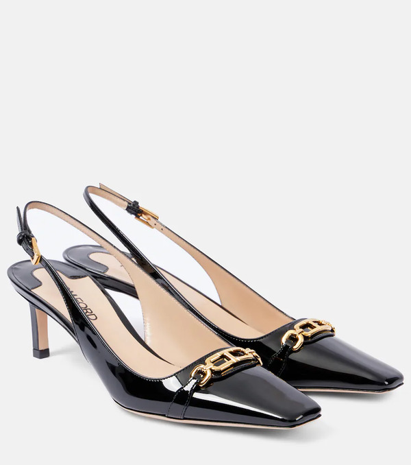  Tom Ford Tom Ford Whitney 55 Patent Leather Slingback Pumps 