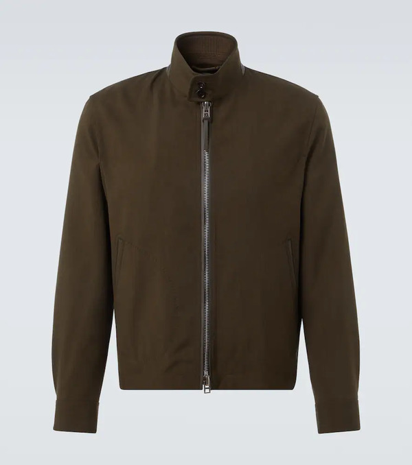  Tom Ford Tom Ford Wool, Cashmere, And Silk Blouson Jacket 