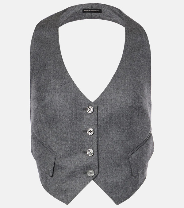  Tom Ford Tom Ford Wool Twill Vest 