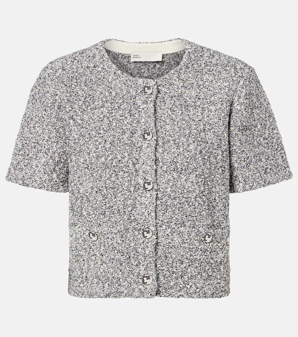  Tory Burch Tory Burch Cropped Tweed Top 