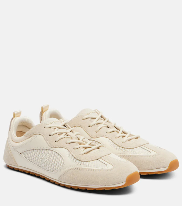  Tory Burch Tory Burch Field Suede And Leather-trimmed Sneakers 