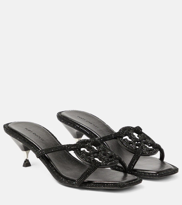  Tory Burch Tory Burch Geo Bombe Miller Suede Sandals 