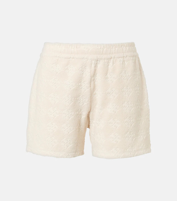  Tory Burch Tory Burch Jacquard Cotton-blend Terry Shorts 